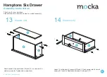 Предварительный просмотр 8 страницы Mocka Hamptons Six Drawer Assembly Instructions Manual