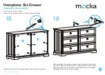 Предварительный просмотр 9 страницы Mocka Hamptons Six Drawer Assembly Instructions Manual