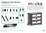 Mocka Hamptons Three Drawer Assembly Instructions Manual preview