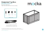 Preview for 1 page of Mocka Hamptons Toy Box Assembly Instructions