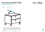 Предварительный просмотр 6 страницы Mocka Harlin Kids Bedside Table Assembly Instructions Manual