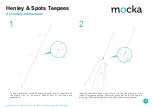 Preview for 2 page of Mocka Henley Teepees Assembly Instructions