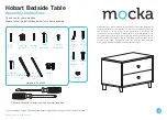 Mocka Hobart Bedside Table Assembly Instructions Manual preview