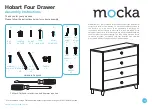 Mocka Hobart Four Drawer Assembly Instructions Manual preview