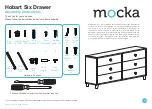 Предварительный просмотр 1 страницы Mocka Hobart Six Drawer Assembly Instructions Manual