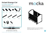 Mocka Hobart Storage Cot Assembly Instructions Manual предпросмотр