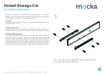 Preview for 2 page of Mocka Hobart Storage Cot Assembly Instructions Manual