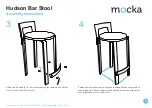 Предварительный просмотр 3 страницы Mocka Hudson Bar Stool Assembly Instructions