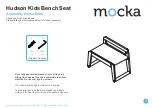 Preview for 1 page of Mocka Hudson Kids Bench Seat Assembly Instructions