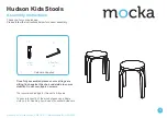 Mocka Hudson Kids Stools Assembly Instructions предпросмотр