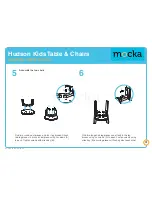 Предварительный просмотр 4 страницы Mocka Hudson Kids Table & Chairs Assembly Instructions Manual