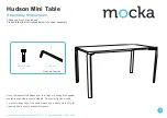 Mocka Hudson Mini Table Assembly Instructions предпросмотр