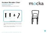 Предварительный просмотр 1 страницы Mocka Hudson Wooden Chair Assembly Instructions