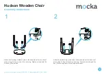 Предварительный просмотр 2 страницы Mocka Hudson Wooden Chair Assembly Instructions