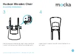 Предварительный просмотр 3 страницы Mocka Hudson Wooden Chair Assembly Instructions