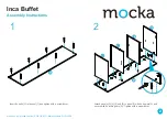 Предварительный просмотр 2 страницы Mocka Inca Buffet Assembly Instructions Manual