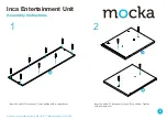 Preview for 2 page of Mocka Inca Entertainment Unit Assembly Instructions Manual