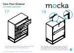 Предварительный просмотр 10 страницы Mocka Inca Four Drawer Assembly Instructions Manual