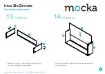 Preview for 8 page of Mocka Inca Six Drawer Assembly Instructions Manual