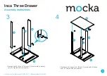 Предварительный просмотр 3 страницы Mocka Inca Three Drawer Assembly Instructions Manual