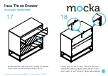 Предварительный просмотр 10 страницы Mocka Inca Three Drawer Assembly Instructions Manual