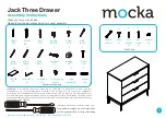 Preview for 1 page of Mocka Jack Three Drawer Assembly Instructions Manual