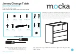 Mocka Jersey Change Table Assembly Instructions Manual предпросмотр