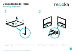 Preview for 2 page of Mocka Jesse Bedside Table Assembly Instructions Manual