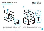 Preview for 3 page of Mocka Jesse Bedside Table Assembly Instructions Manual