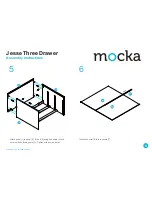 Preview for 4 page of Mocka Jesse Three Drawer Assembly Instructions Manual