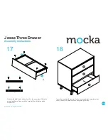 Preview for 10 page of Mocka Jesse Three Drawer Assembly Instructions Manual