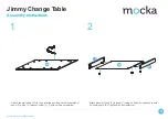 Предварительный просмотр 2 страницы Mocka Jimmy Change Table Assembly Instructions