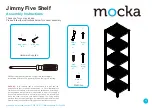 Mocka Jimmy Five Shelf Assembly Instructions предпросмотр