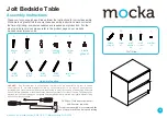 Предварительный просмотр 1 страницы Mocka Jolt Bedside Assembly Instructions Manual