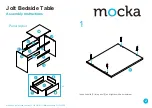 Предварительный просмотр 2 страницы Mocka Jolt Bedside Assembly Instructions Manual