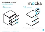 Предварительный просмотр 9 страницы Mocka Jolt Bedside Assembly Instructions Manual