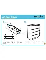 Предварительный просмотр 8 страницы Mocka Jolt Four Drawer Assembly Instructions Manual