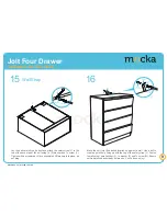 Предварительный просмотр 9 страницы Mocka Jolt Four Drawer Assembly Instructions Manual