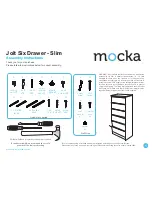 Предварительный просмотр 1 страницы Mocka Jolt Six Drawer - Slim Assembly Instructions Manual