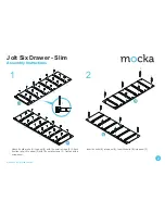 Предварительный просмотр 2 страницы Mocka Jolt Six Drawer - Slim Assembly Instructions Manual