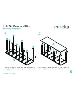 Предварительный просмотр 3 страницы Mocka Jolt Six Drawer - Slim Assembly Instructions Manual