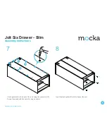 Предварительный просмотр 5 страницы Mocka Jolt Six Drawer - Slim Assembly Instructions Manual