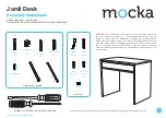 Предварительный просмотр 1 страницы Mocka Jordi Desk Assembly Instructions Manual