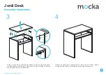 Предварительный просмотр 3 страницы Mocka Jordi Desk Assembly Instructions Manual