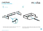 Предварительный просмотр 4 страницы Mocka Jordi Desk Assembly Instructions Manual