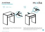 Предварительный просмотр 7 страницы Mocka Jordi Desk Assembly Instructions Manual