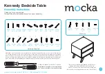 Предварительный просмотр 1 страницы Mocka Kennedy Bedside Table Assembly Instructions Manual