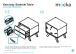 Предварительный просмотр 8 страницы Mocka Kennedy Bedside Table Assembly Instructions Manual