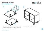 Preview for 5 page of Mocka Kennedy Buffet Assembly Instructions Manual