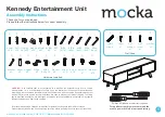 Mocka Kennedy Entertainment Unit Assembly Instructions Manual предпросмотр